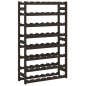 vidaXL Botellero para 56 botellas madera maciza de pino negro vidaXL Botellero para 56 botellas madera maciza de pino negro