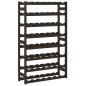 vidaXL Botellero para 56 botellas madera maciza de pino negro vidaXL Botellero para 56 botellas madera maciza de pino negro