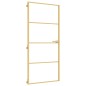 vidaXL Puerta de interior dorada vidrio templado y aluminio 93x201,5cm vidaXL Puerta de interior dorada vidrio templado y aluminio 93x201,5cm