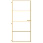 vidaXL Puerta de interior dorada vidrio templado y aluminio 93x201,5cm vidaXL Puerta de interior dorada vidrio templado y aluminio 93x201,5cm