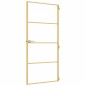 vidaXL Puerta de interior dorada vidrio templado y aluminio 93x201,5cm vidaXL Puerta de interior dorada vidrio templado y aluminio 93x201,5cm