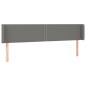 vidaXL Cabecero con LED de tela gris oscuro 203x16x78/88 cm vidaXL Cabecero con LED de tela gris oscuro 203x16x78/88 cm