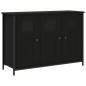 vidaXL Aparador de madera de ingeniería negro 100x35x70 cm vidaXL Aparador de madera de ingeniería negro 100x35x70 cm