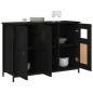 vidaXL Aparador de madera de ingeniería negro 100x35x70 cm vidaXL Aparador de madera de ingeniería negro 100x35x70 cm