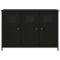vidaXL Aparador de madera de ingeniería negro 100x35x70 cm vidaXL Aparador de madera de ingeniería negro 100x35x70 cm