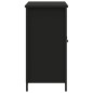 vidaXL Aparador de madera de ingeniería negro 100x35x70 cm vidaXL Aparador de madera de ingeniería negro 100x35x70 cm