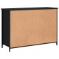 vidaXL Aparador de madera de ingeniería negro 100x35x70 cm vidaXL Aparador de madera de ingeniería negro 100x35x70 cm