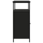 vidaXL Aparador de madera de ingeniería negro 100x35x80 cm vidaXL Aparador de madera de ingeniería negro 100x35x80 cm