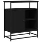 vidaXL Aparador de madera de ingeniería negro 69x35x80 cm vidaXL Aparador de madera de ingeniería negro 69x35x80 cm