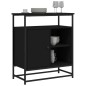 vidaXL Aparador de madera de ingeniería negro 69x35x80 cm vidaXL Aparador de madera de ingeniería negro 69x35x80 cm