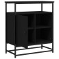 vidaXL Aparador de madera de ingeniería negro 69x35x80 cm vidaXL Aparador de madera de ingeniería negro 69x35x80 cm