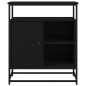 vidaXL Aparador de madera de ingeniería negro 69x35x80 cm vidaXL Aparador de madera de ingeniería negro 69x35x80 cm