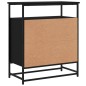 vidaXL Aparador de madera de ingeniería negro 69x35x80 cm vidaXL Aparador de madera de ingeniería negro 69x35x80 cm