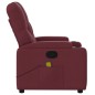 vidaXL Sillón de masaje reclinable de tela color vino tinto vidaXL Sillón de masaje reclinable de tela color vino tinto