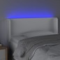 vidaXL Cabecero con LED cuero sintético blanco 103x16x78/88 cm vidaXL Cabecero con LED cuero sintético blanco 103x16x78/88 cm