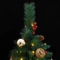 vidaXL Árbol de Navidad artificial con bisagras 300 LED y bolas 180 cm vidaXL Árbol de Navidad artificial con bisagras 300 LED y bolas 180 cm