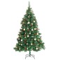 vidaXL Árbol de Navidad artificial con bisagras 300 LED y bolas 180 cm vidaXL Árbol de Navidad artificial con bisagras 300 LED y bolas 180 cm