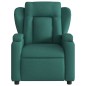 vidaXL Sillón reclinable de tela verde oscuro vidaXL Sillón reclinable de tela verde oscuro