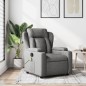 vidaXL Sillón de masaje reclinable de tela gris oscuro vidaXL Sillón de masaje reclinable de tela gris oscuro