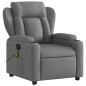 vidaXL Sillón de masaje reclinable de tela gris oscuro vidaXL Sillón de masaje reclinable de tela gris oscuro
