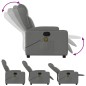 vidaXL Sillón de masaje reclinable de tela gris oscuro vidaXL Sillón de masaje reclinable de tela gris oscuro