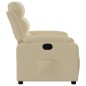 vidaXL Sillón reclinable de tela crema vidaXL Sillón reclinable de tela crema
