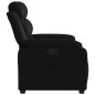 vidaXL Sillón reclinable de cuero sintético negro vidaXL Sillón reclinable de cuero sintético negro