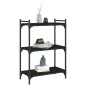 vidaXL Librería de 3 estantes madera de ingeniería negro 60x30x86 cm vidaXL Librería de 3 estantes madera de ingeniería negro 60x30x86 cm