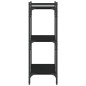 vidaXL Librería de 3 estantes madera de ingeniería negro 60x30x86 cm vidaXL Librería de 3 estantes madera de ingeniería negro 60x30x86 cm