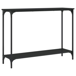 vidaXL Mesa consola madera de ingeniería negra 101x30,5x75 cm