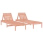 vidaXL Tumbonas con mesita 2 uds madera maciza Douglas vidaXL Tumbonas con mesita 2 uds madera maciza Douglas