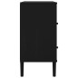vidaXL Aparador SENJA aspecto de ratán madera pino negro 80x40x80 cm vidaXL Aparador SENJA aspecto de ratán madera pino negro 80x40x80 cm
