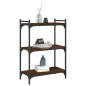 vidaXL Librería 3 estantes madera ingeniería marrón roble 60x30x86 cm vidaXL Librería 3 estantes madera ingeniería marrón roble 60x30x86 cm