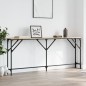 vidaXL Mesa consola madera de ingeniería roble Sonoma 180x23x75 cm vidaXL Mesa consola madera de ingeniería roble Sonoma 180x23x75 cm