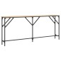 vidaXL Mesa consola madera de ingeniería roble Sonoma 180x23x75 cm vidaXL Mesa consola madera de ingeniería roble Sonoma 180x23x75 cm