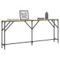 vidaXL Mesa consola madera de ingeniería roble Sonoma 180x23x75 cm vidaXL Mesa consola madera de ingeniería roble Sonoma 180x23x75 cm