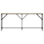 vidaXL Mesa consola madera de ingeniería roble Sonoma 180x23x75 cm vidaXL Mesa consola madera de ingeniería roble Sonoma 180x23x75 cm