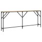 vidaXL Mesa consola madera de ingeniería roble Sonoma 180x23x75 cm vidaXL Mesa consola madera de ingeniería roble Sonoma 180x23x75 cm