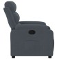vidaXL Sillón reclinable de terciopelo gris oscuro vidaXL Sillón reclinable de terciopelo gris oscuro