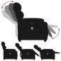 vidaXL Sillón de masaje reclinable de terciopelo negro vidaXL Sillón de masaje reclinable de terciopelo negro