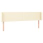 vidaXL Cabecero con LED cuero sintético crema 183x16x78/88 cm vidaXL Cabecero con LED cuero sintético crema 183x16x78/88 cm