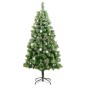 vidaXL Árbol de Navidad artificial con bisagras 300 LED y bolas 210 cm vidaXL Árbol de Navidad artificial con bisagras 300 LED y bolas 210 cm