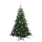 vidaXL Árbol de Navidad artificial con bisagras 300 LED y bolas 180 cm vidaXL Árbol de Navidad artificial con bisagras 300 LED y bolas 180 cm