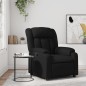 vidaXL Sillón reclinable de cuero sintético negro