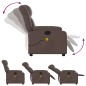 vidaXL Sillón de masaje reclinable cuero sintético marrón vidaXL Sillón de masaje reclinable cuero sintético marrón
