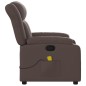 vidaXL Sillón de masaje reclinable cuero sintético marrón vidaXL Sillón de masaje reclinable cuero sintético marrón