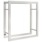 vidaXL Estante para leña acero inoxidable 80x28x86 cm vidaXL Estante para leña acero inoxidable 80x28x86 cm