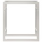 vidaXL Estante para leña acero inoxidable 80x28x86 cm vidaXL Estante para leña acero inoxidable 80x28x86 cm