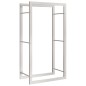 vidaXL Estante para leña acero inoxidable 50x28x94 cm vidaXL Estante para leña acero inoxidable 50x28x94 cm