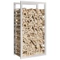 vidaXL Estante para leña acero inoxidable 50x28x94 cm vidaXL Estante para leña acero inoxidable 50x28x94 cm